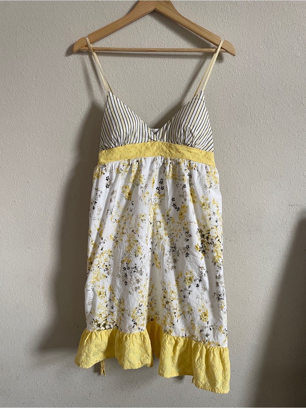 Charlotte Russe RARE Vintage Y2K Fairy Floral Eyelet Dress